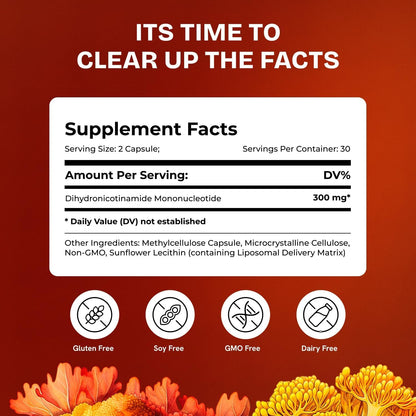 Liposomal NMNH Supplement 300mg – NAD+ – Those with demanding lifestyles who need sustained mental and physical – Image 6