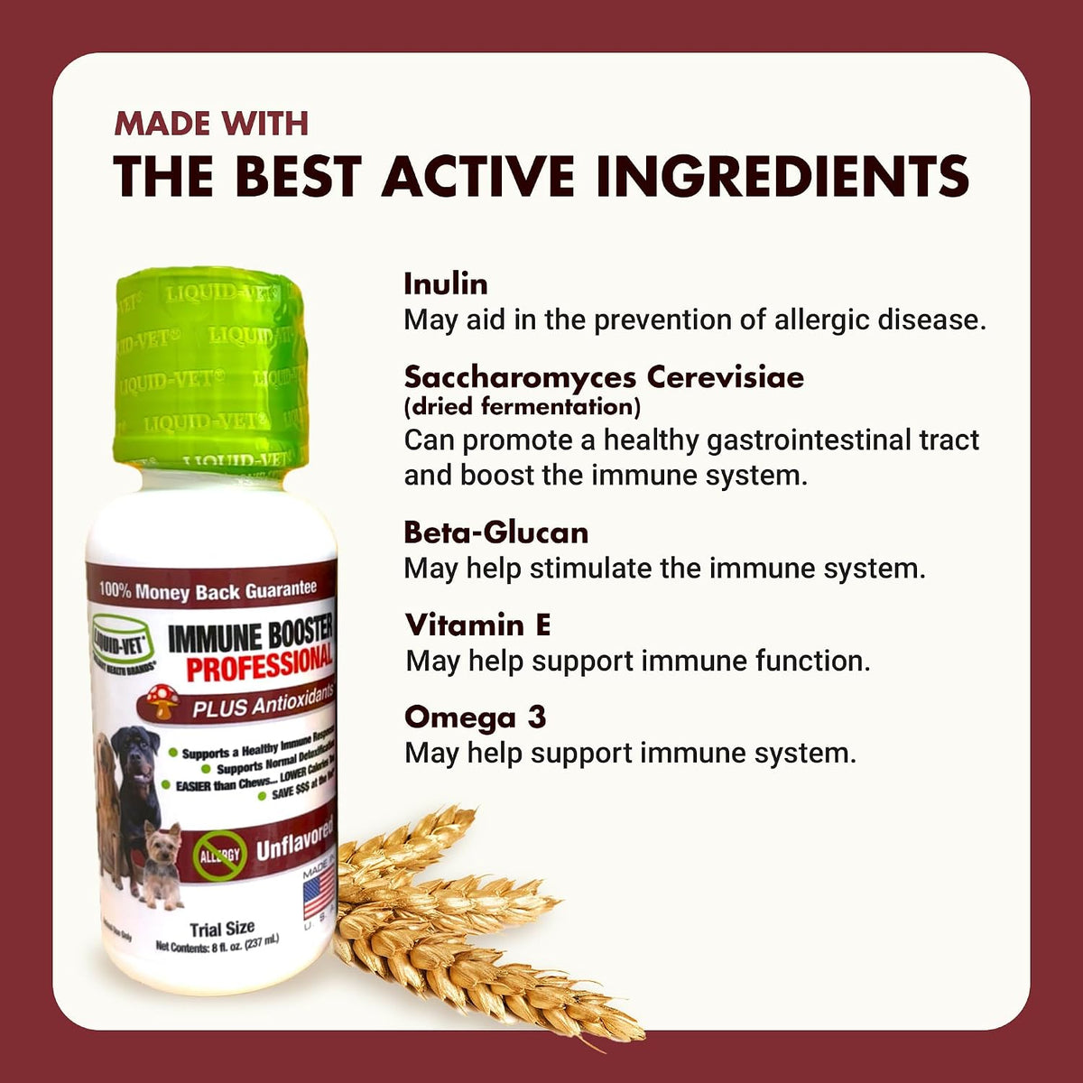 Liquid-Vet Immune Support for Dogs – – Mushroom Extract : Contains bioactive compounds that may bolster immune – Image 4