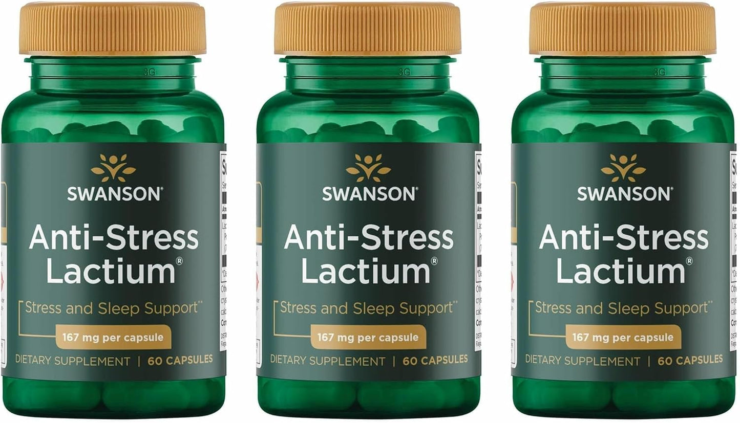 Swanson Women's Anti-Stress Formula with Lactium, 60 Capsules - görsel 8