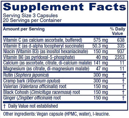 Vitanica Cramp Relax, Menstrual Support, Vegan, 60 Capsules