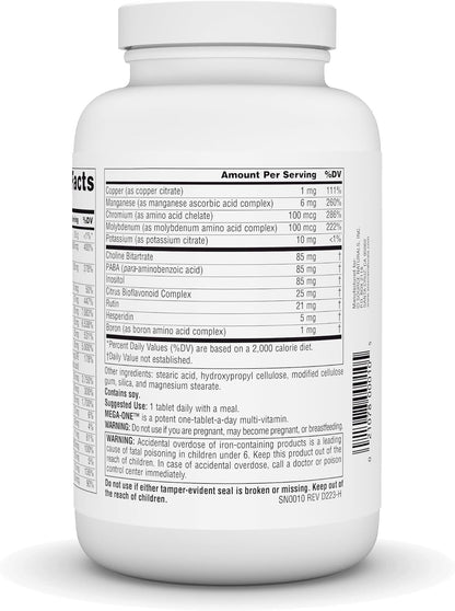 Source Naturals Mega-One Multi-Vitamin with Minerals – 180 Tablets