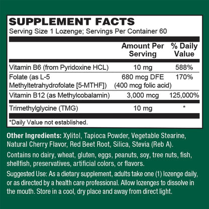 PlantFusion Vegan B12 Methyl 3000 mcg + – Heart Health: By helping maintain healthy homocysteine levels, the – Image 2