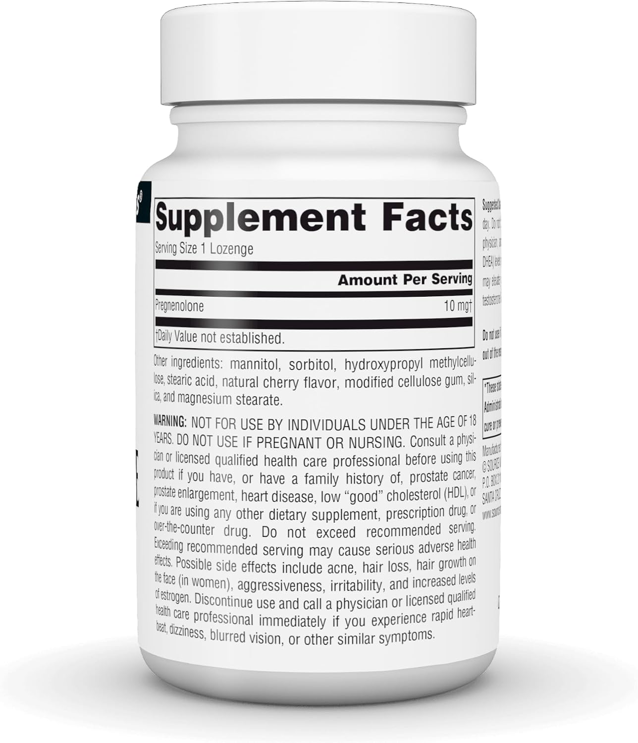 Source Naturals Pregnenolone 10 mg, 120 Tablets - görsel 3