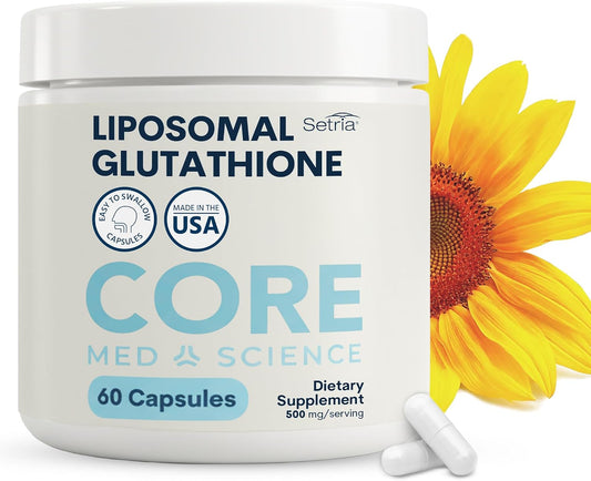 Core Med Science Liposomal Glutathione – Cleansing: Glutathione binds to toxins and helps eliminate them, – Image 1