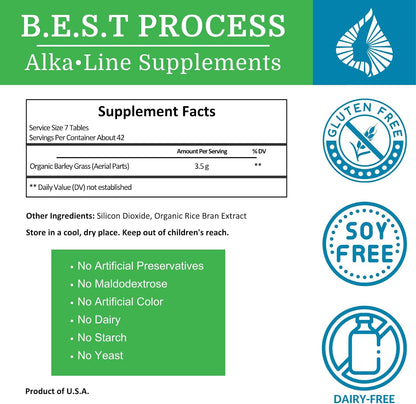 Alka•Green Tablets – Organic Barley Grass Supplement by Morter HealthSystem