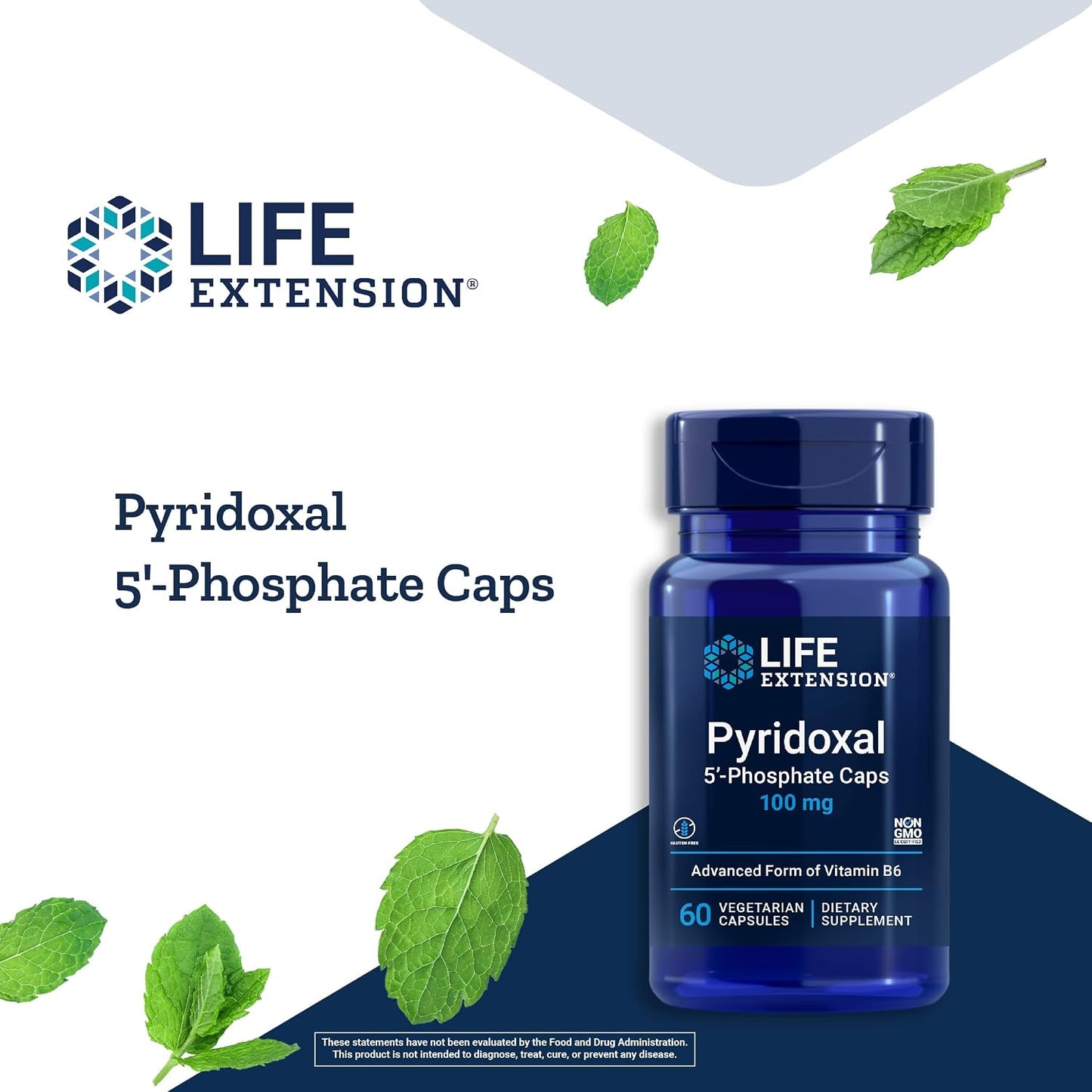 Life Extension Pyridoxal 5'-Phosphate (P5P) - Vitamin B6 100 mg, 60 Vegetarian Capsules - görsel 4