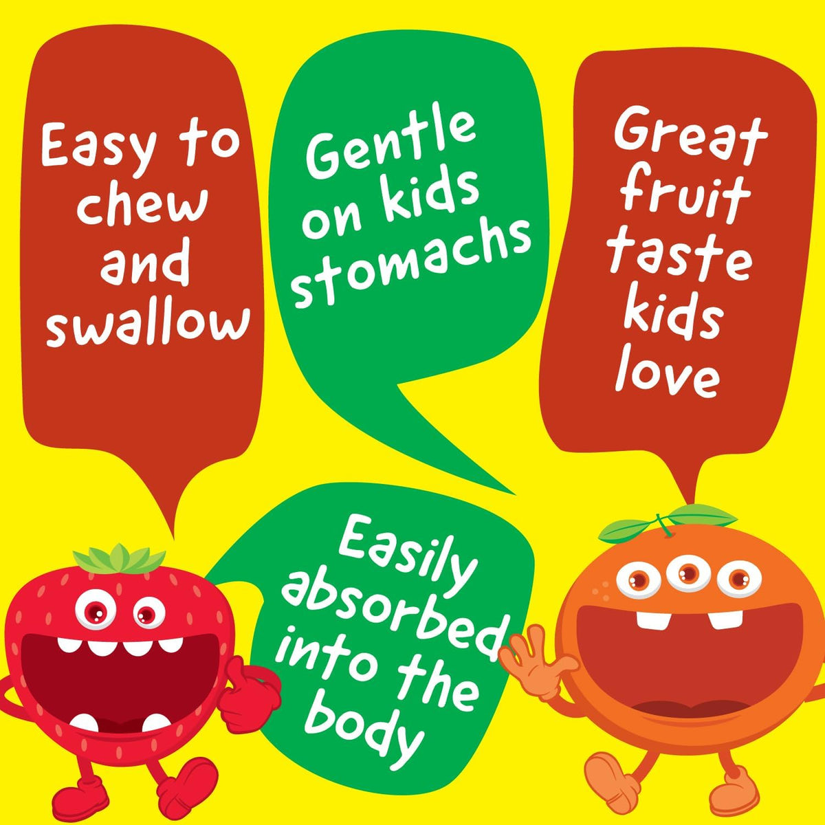 Kids Multivitamin with Iron & Minerals Chewable Tablets - Mixed Fruit Flavour - 120 Count – Image 3