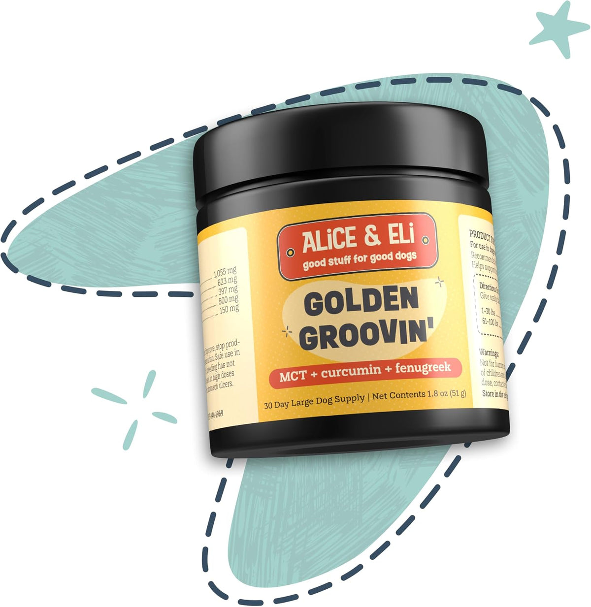 Alice & Eli Golden Groovin' Turmeric for – Organic MCT from Coconut: Unlike palm oil-derived MCTs, the MCT in this – Image 2