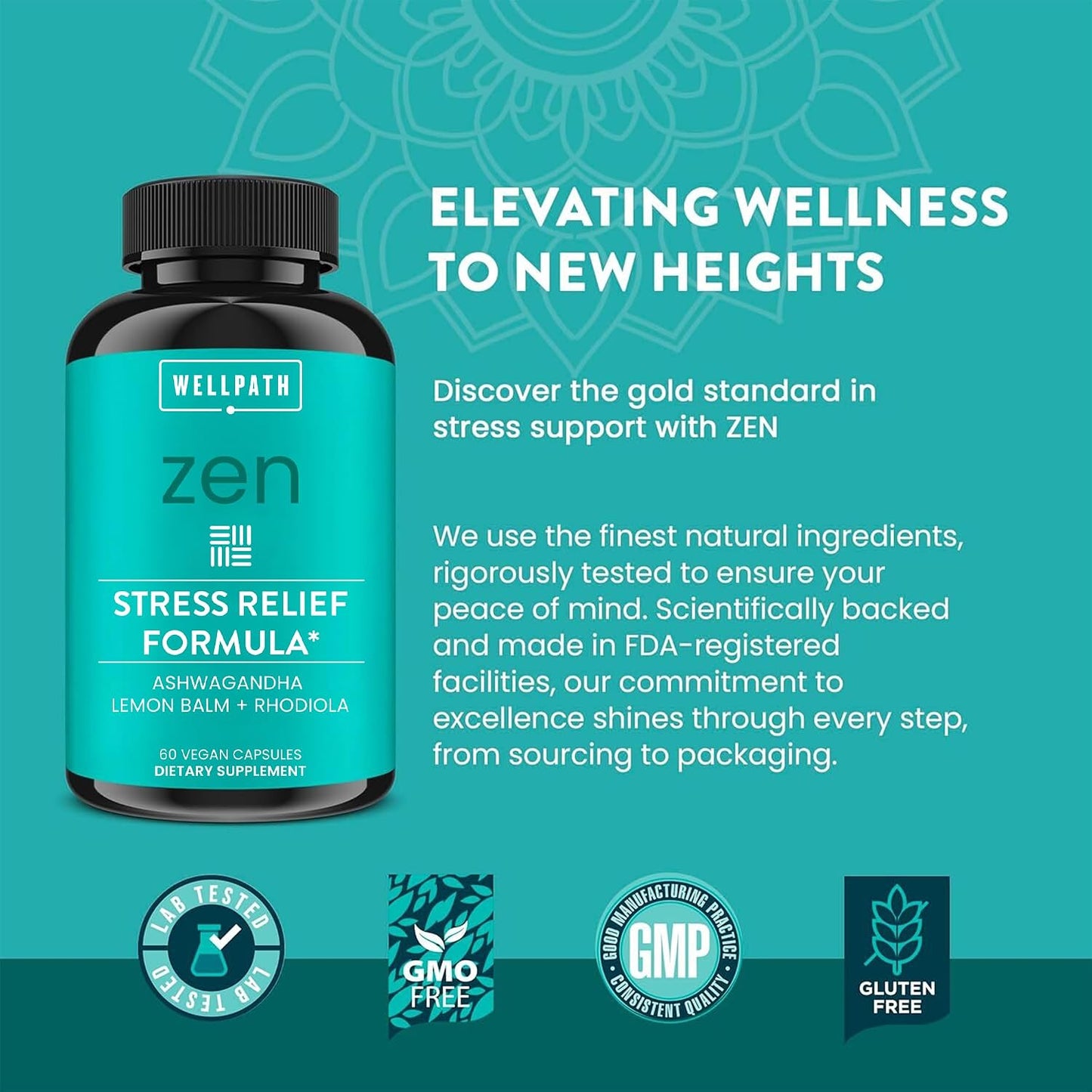 WellPath Zen Stress Relief Supplement + Mood Support - görsel 5