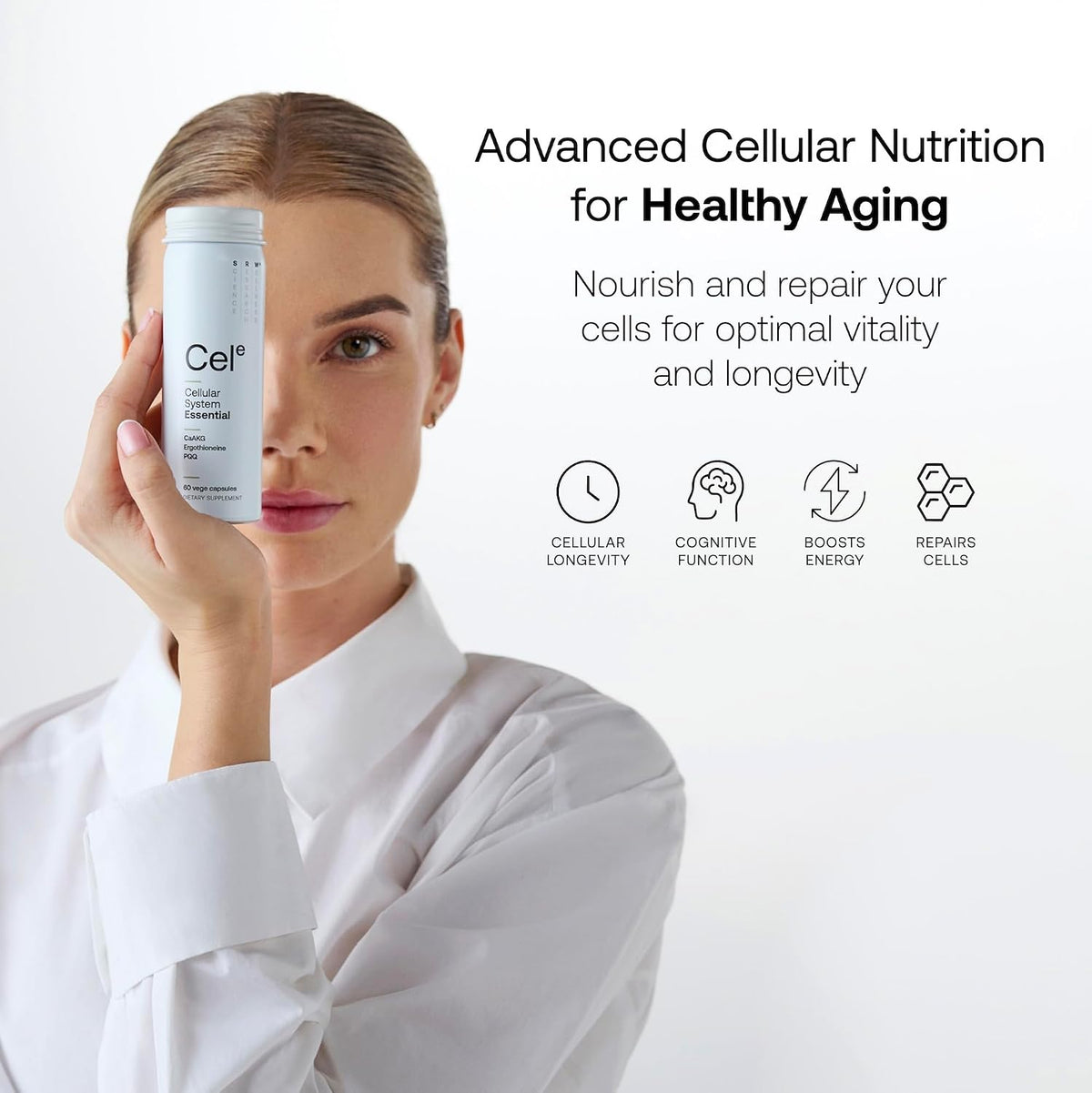 SRW Cel Essential | Wellbeing Supplement for – Pyrroloquinoline Quinone (PQQ): Known for stimulating mitochondrial – Image 2