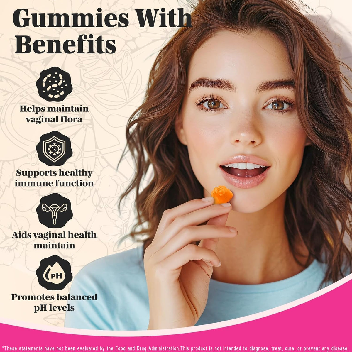 KEDISOM Premium Feminine Balance Gummies – Women's's Health & Wellbeing – Hawaiian Pineapple (60 Gummies) – Image 2