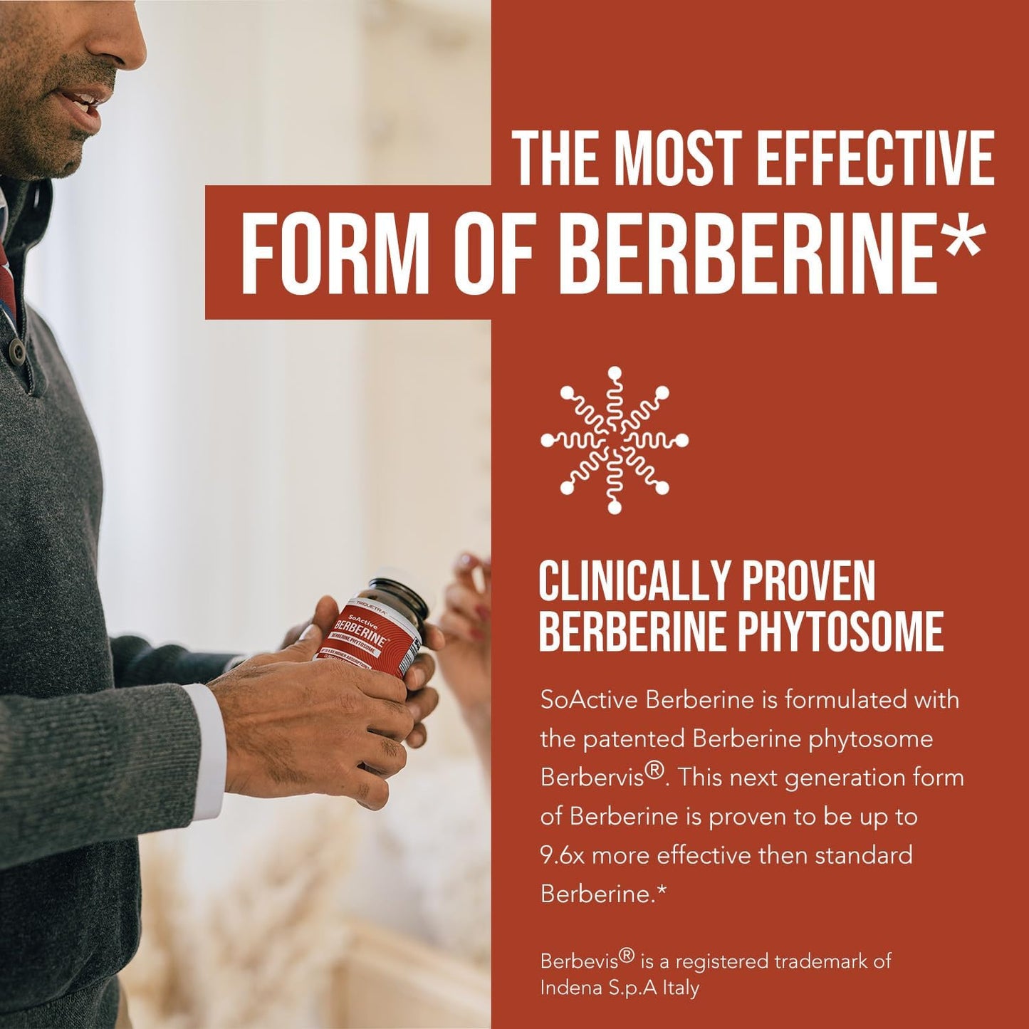 SoActive Berberine 550mg – Optimised Phytosome for Enhanced Absorption | Supports Metabolism & AMPK Activation | Non-GM, Soy-Free | 60 Capsules - görsel 2