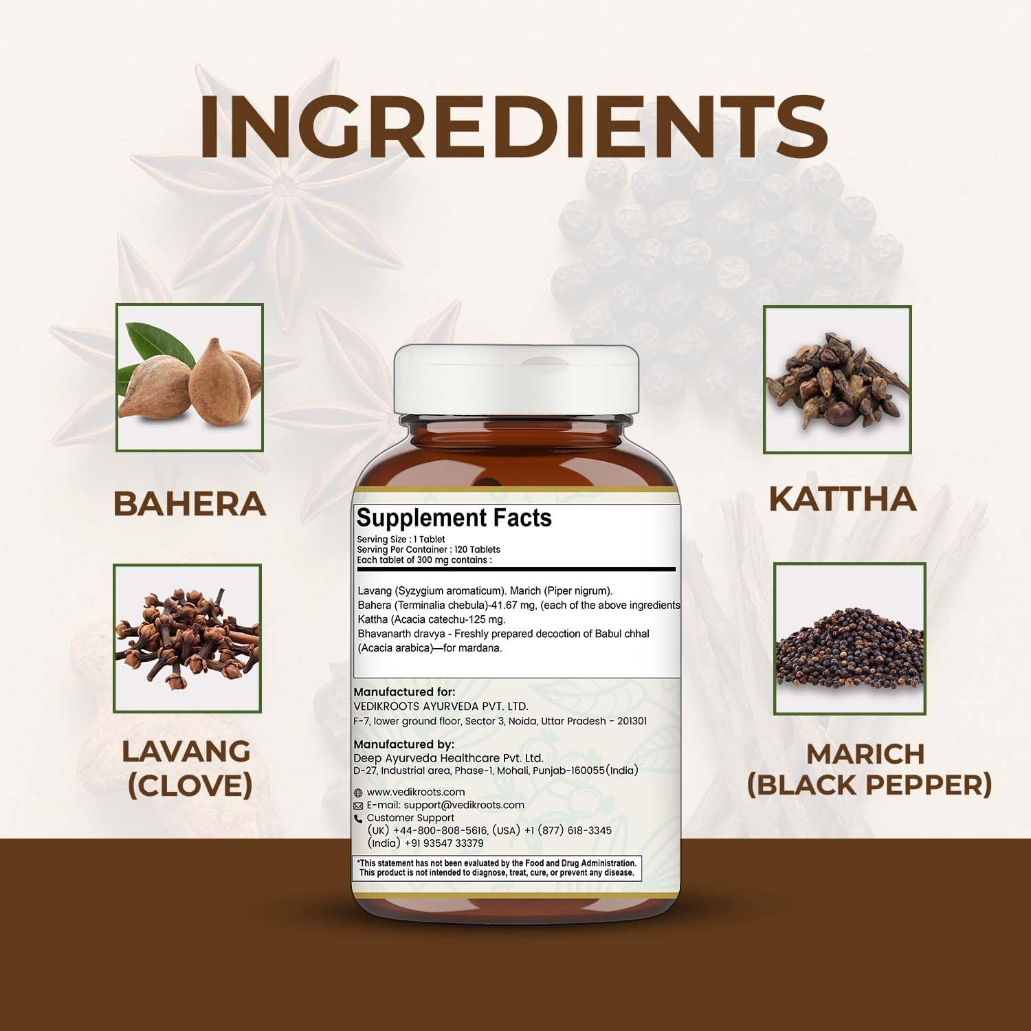 Lavangadi Vati Capsules - 120 Capsules (Pack of 1) - görsel 3