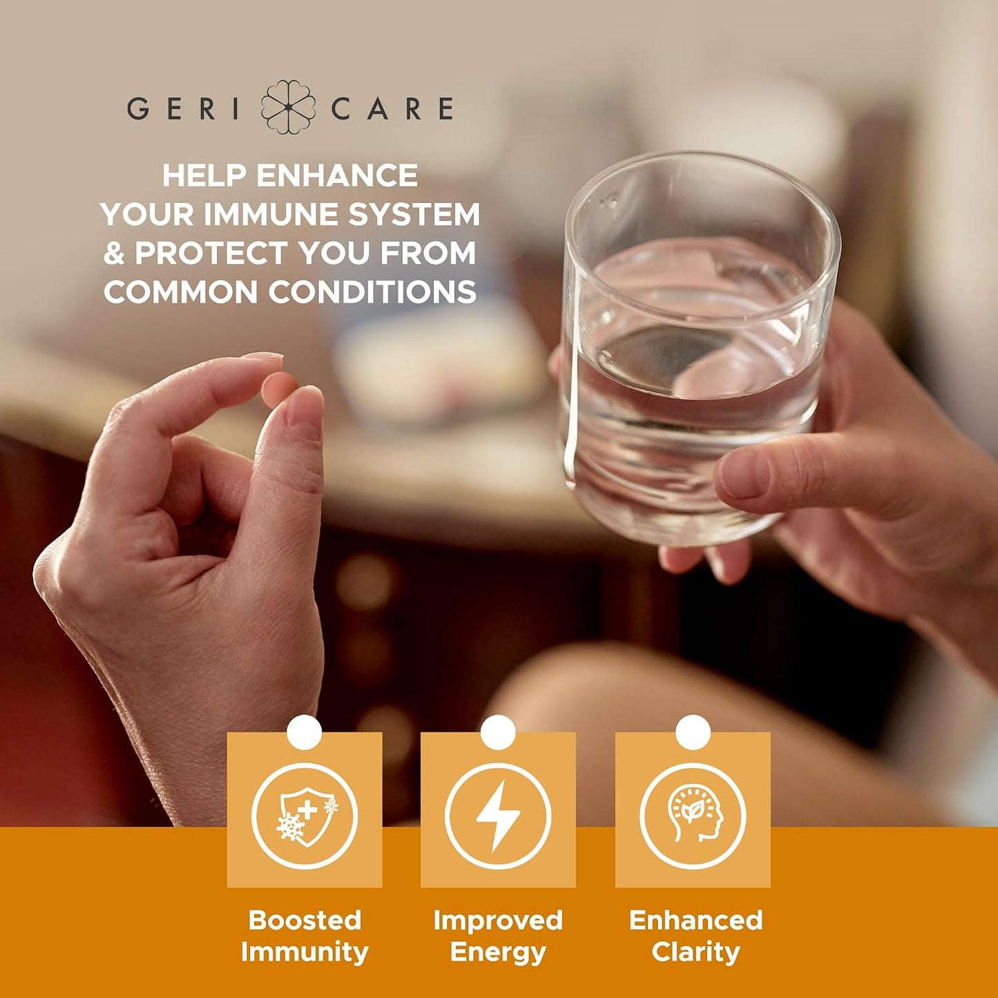 GeriCare One-Daily Multivitamin with Minerals – High-Potency Dietary Supplement for Men and Women, 200 Tablets - görsel 5