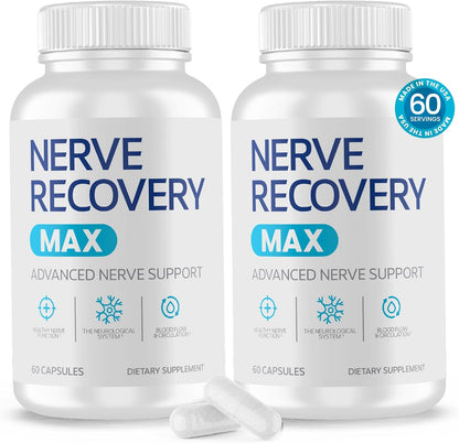 Nerve Recovery Max - Advanced Nerve Support Supplement with Vitamin D3 & Alpha Lipoic Acid, Non-GM, 30-Day Supply