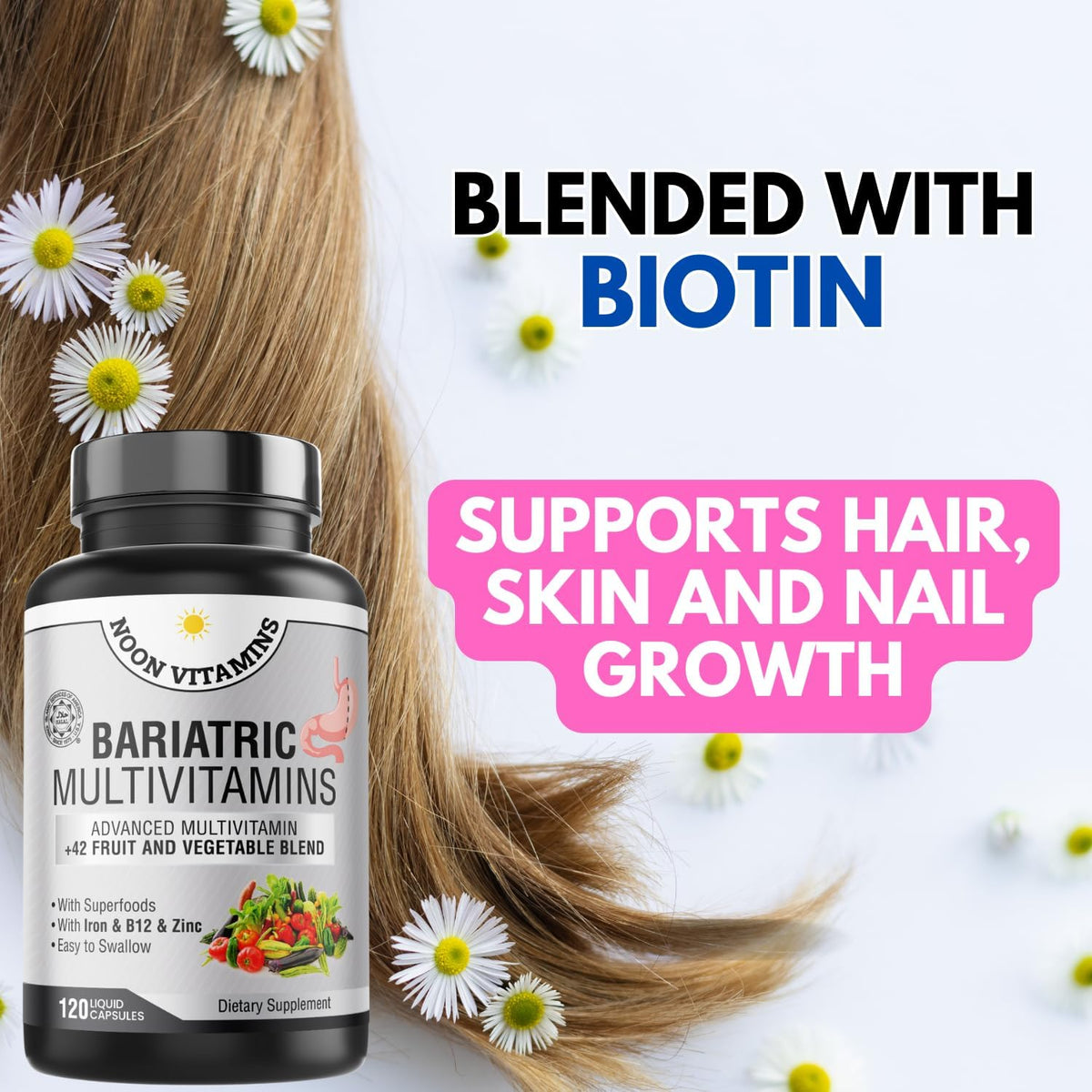 Bariatric Multivitamin with Iron for Women's – 42 Superfood Blend : A unique mix of nutrient-dense superfoods for – Image 5