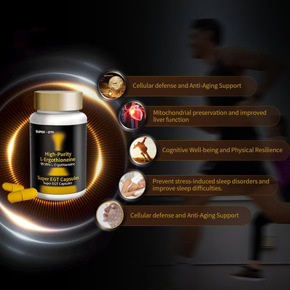 SUPER-SYN L-Ergothioneine 50mg – Ultra-Pure – Cellular Health: EGT is a potent antioxidant that scavenges free – Image 5