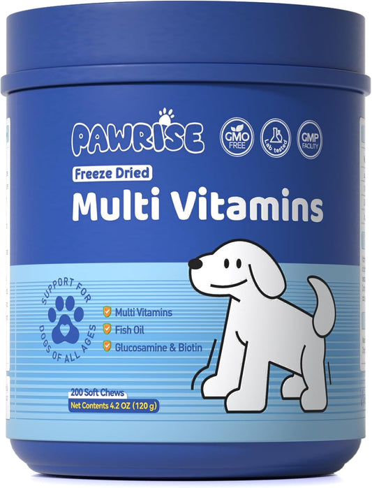 Freeze-Dried Dog Multivitamin – Probiotics, – Glucosamine, Chondroitin, and MSM – These compounds help maintain – Image 1