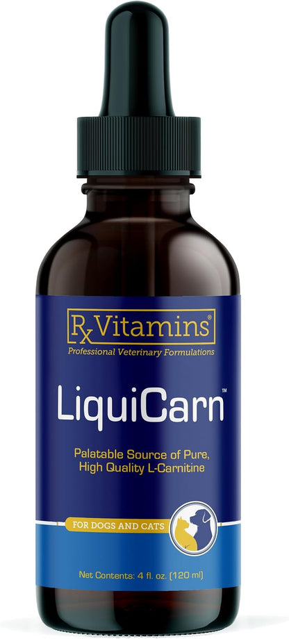 Rx Vitamins LiquiCarn - Pure L-Carnitine for Dogs and Cats, Bacon-Liver Flavour, 4 oz – Image 1