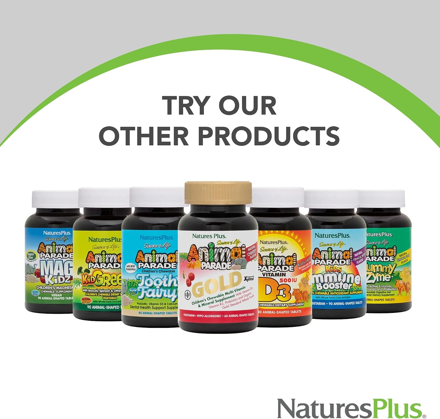 NaturesPlus Animal Parade Gold Children's Liquid Multivitamin – Natural Tropical Berry Flavour – 473 mL - görsel 7