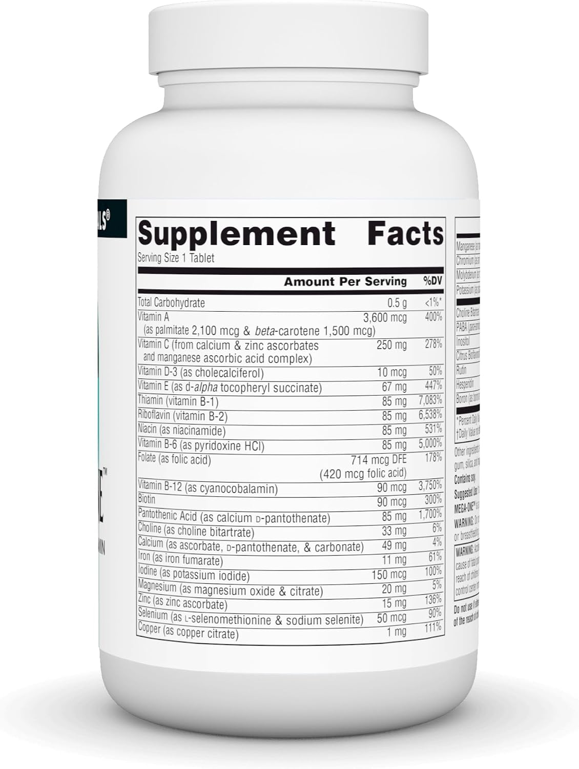 Source Naturals Mega-One Multi-Vitamin with Minerals – Image 2