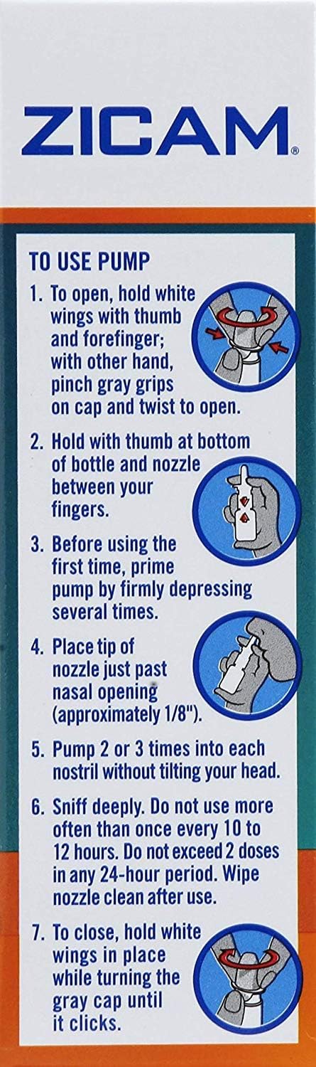 Zicam Intense Sinus Relief No-Drip Liquid Nasal Spray with Cooling Menthol & Eucalyptus, 15 mL (Twin Pack) - görsel 2