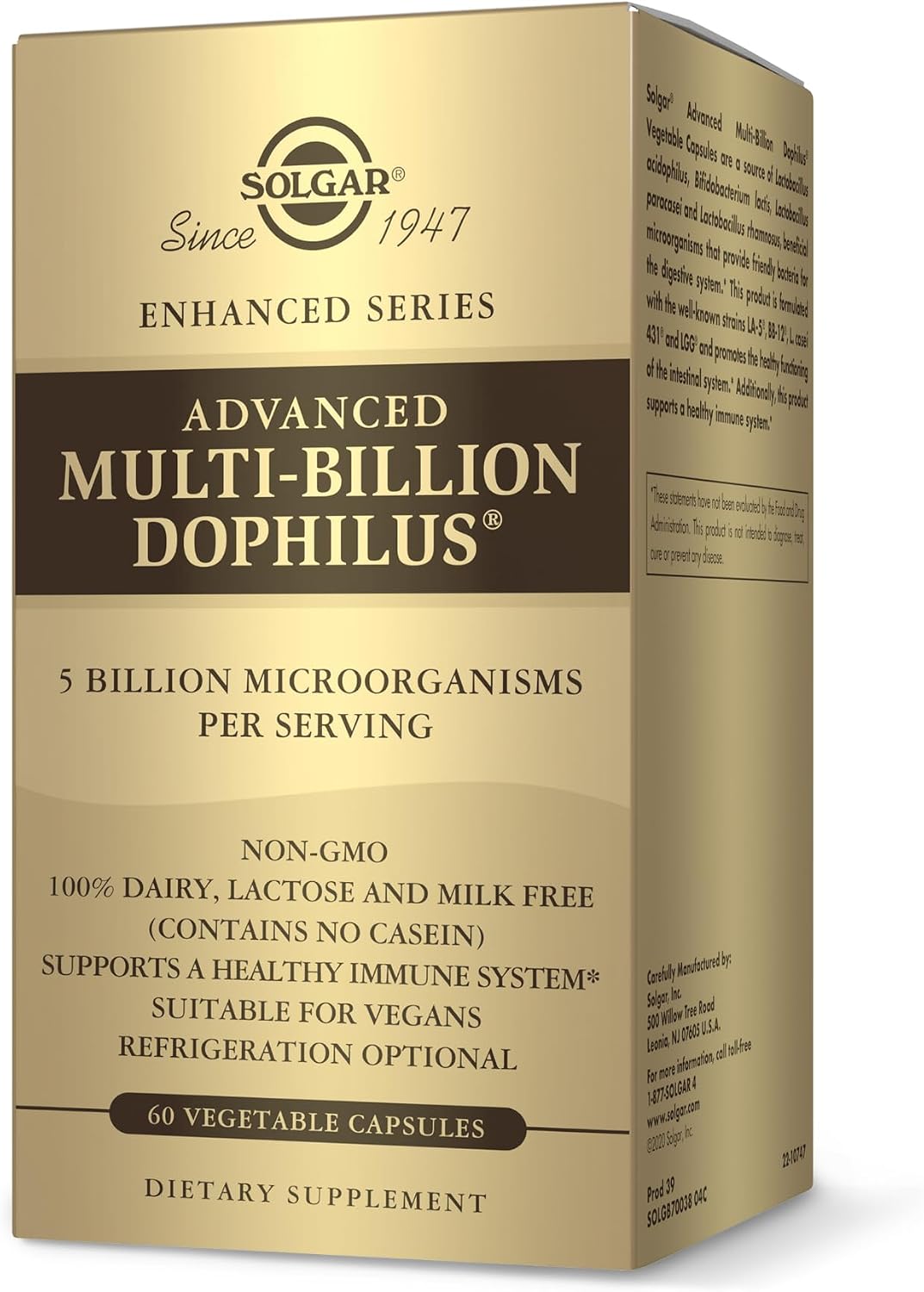 Solgar SPO Multibill Dophilus Probiotic Supplement, 60 Capsules - görsel 1