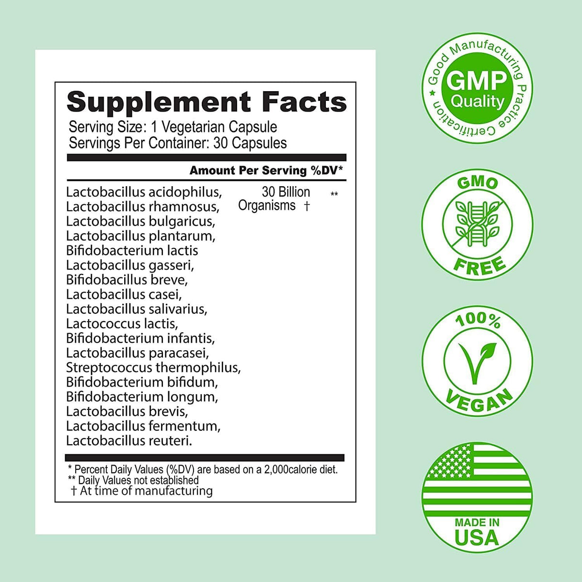 ASULABS® Advanced Probiotic Formula with 18 Clinically Selected Strains for Digestive Comfort - 30 Vegetarian Capsules – Image 2