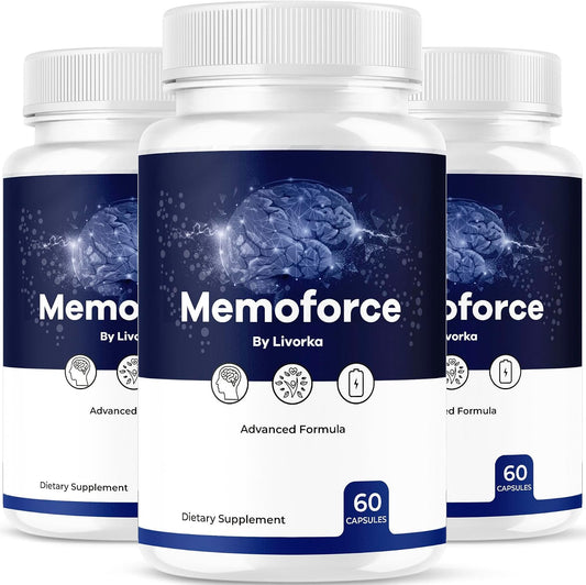 (3 Pack) Memoforce Supplement – Official – Individuals seeking a daily supplement to maintain mental clarity as – Image 1