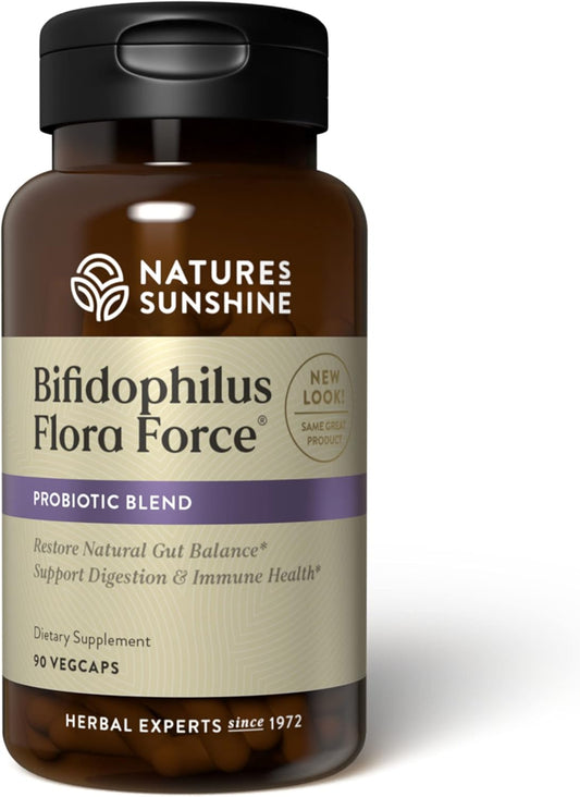 Nature's Sunshine Bifidophilus Flora Force - – Lactobacillus rhamnosus : A hardy strain that colonises the – Image 1