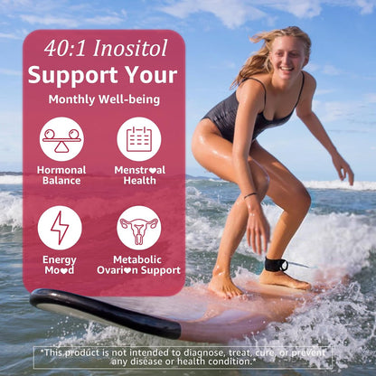 Nextdia Inositol Gummies with Evening Primrose Oil for Women's - 40:1 Ratio Myo-Inositol 2000mg & D-Chiro Inositol 50mg with – Image 4