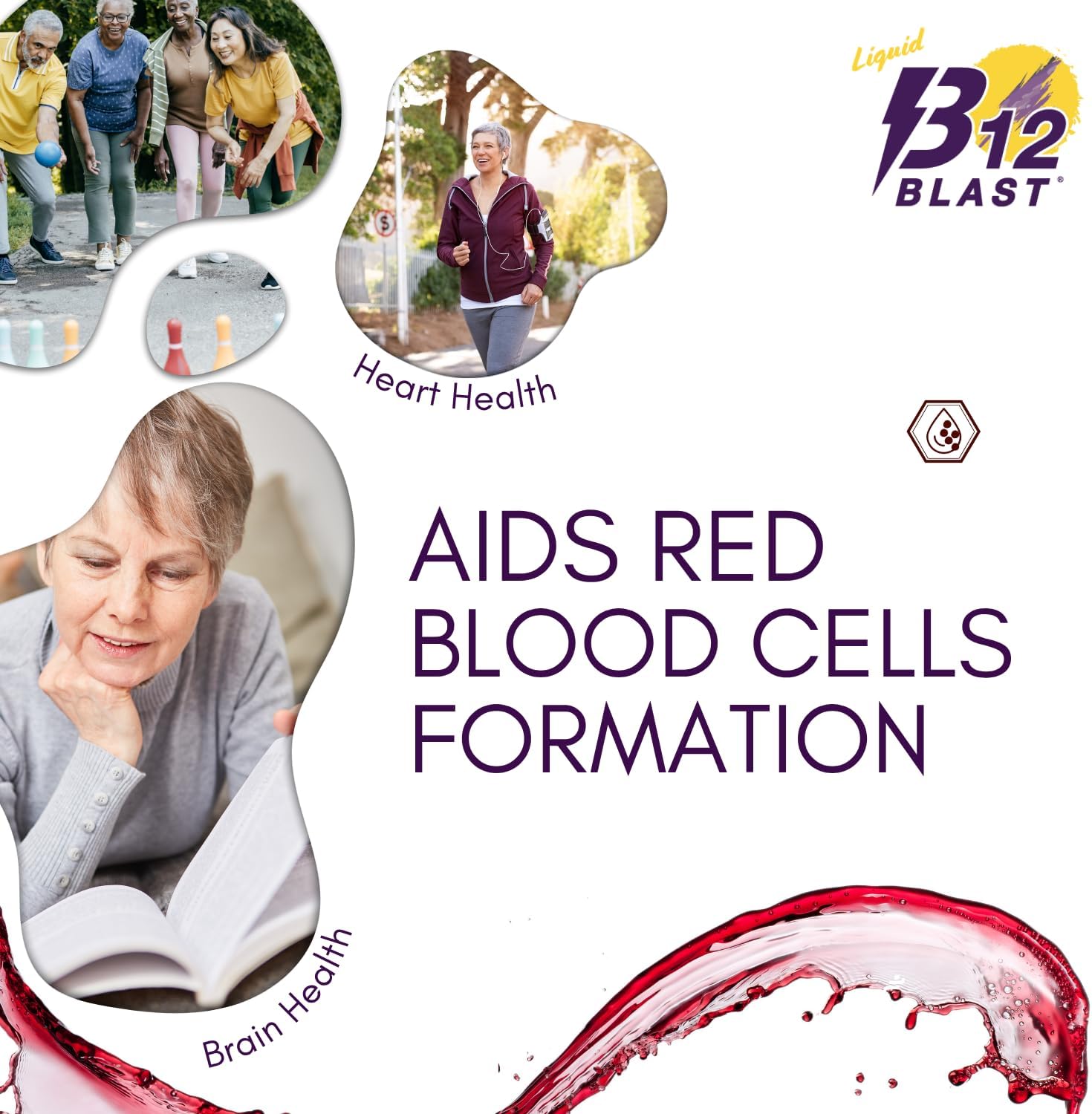 Bricker Labs B12 Blast Methylcobalamin 5000mcg Sublingual Liquid - Vegan B12 Energy Support - görsel 6