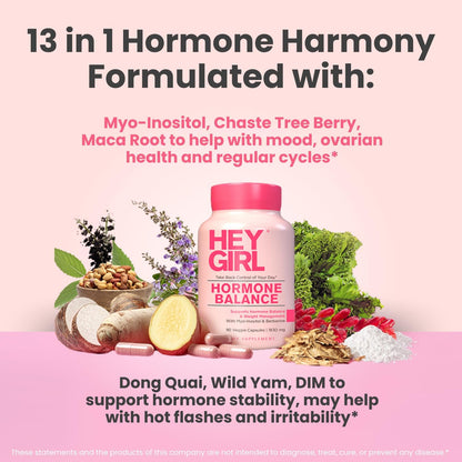 Hey Girl Hormone Balance for Women's - DIM, – Maca Root – An adaptogenic herb traditionally used to boost energy, – Image 4