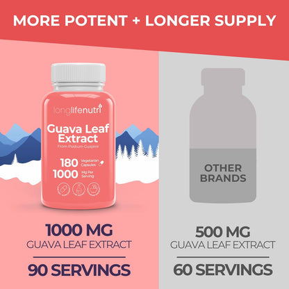 Guava Leaf Extract 1000mg – Organic – Immune function: The vitamin C and other immune-supporting compounds in – Image 3