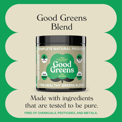 Good Greens Superfood Powder - The Healthy Greens Blend - 255g (30 Servings)