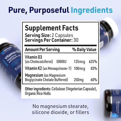 AgeImmune Brilliant D3+ Complex: 5000 IU – Immune Health: Vitamin D3 is well-recognised for supporting normal – Image 2