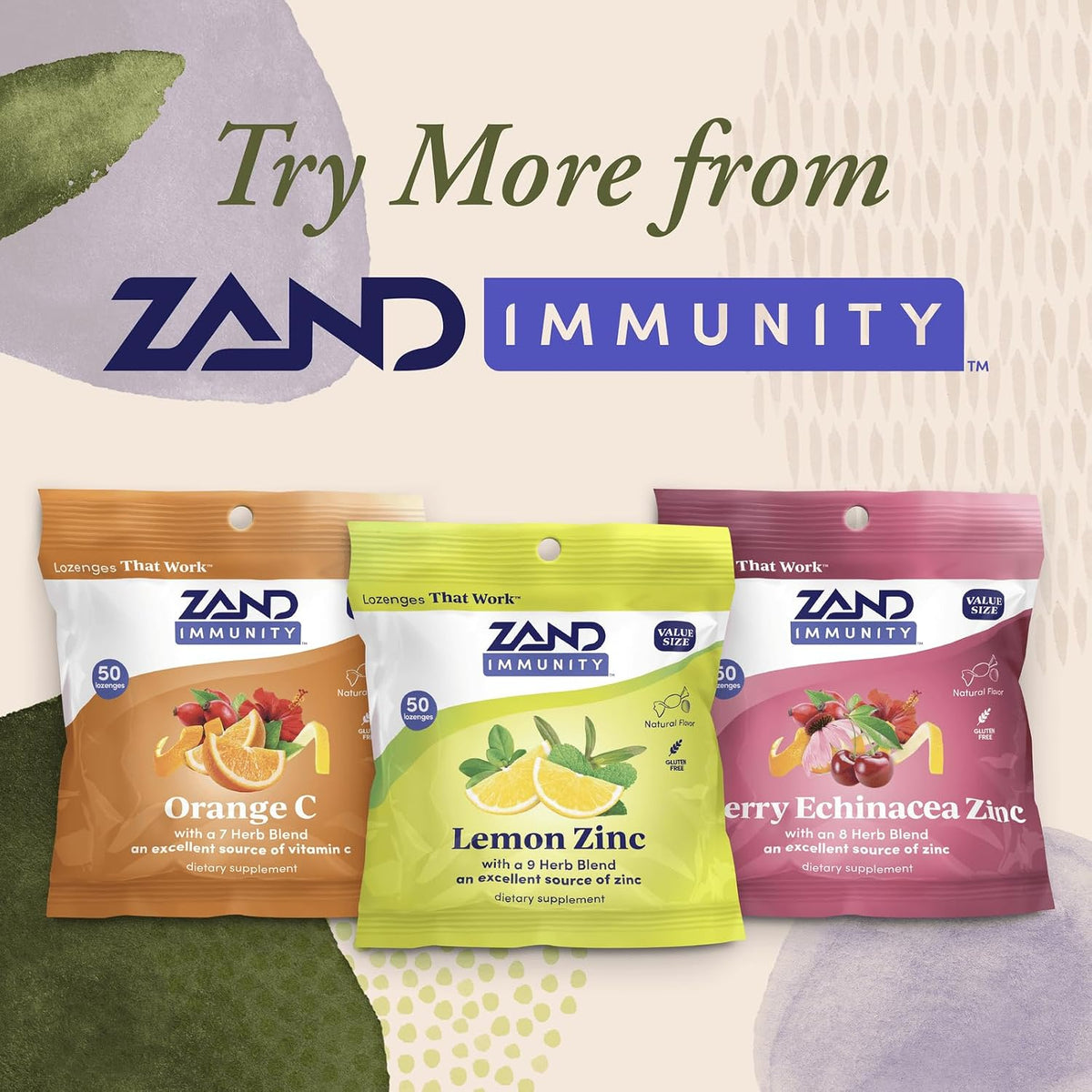 ZAND Immunity Cherry Echinacea Zinc Throat Lozenges 2 Pack – Image 5