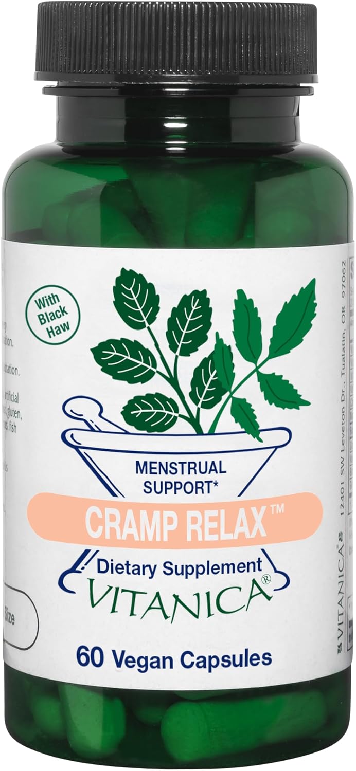 Vitanica Cramp Relax, Menstrual Support, Vegan, 60 Capsules - görsel 1