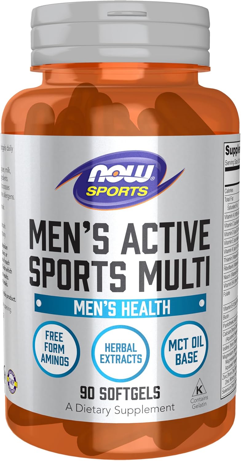 NOW Foods Men's Extreme Sports Multi - 90 Softgels - görsel 1