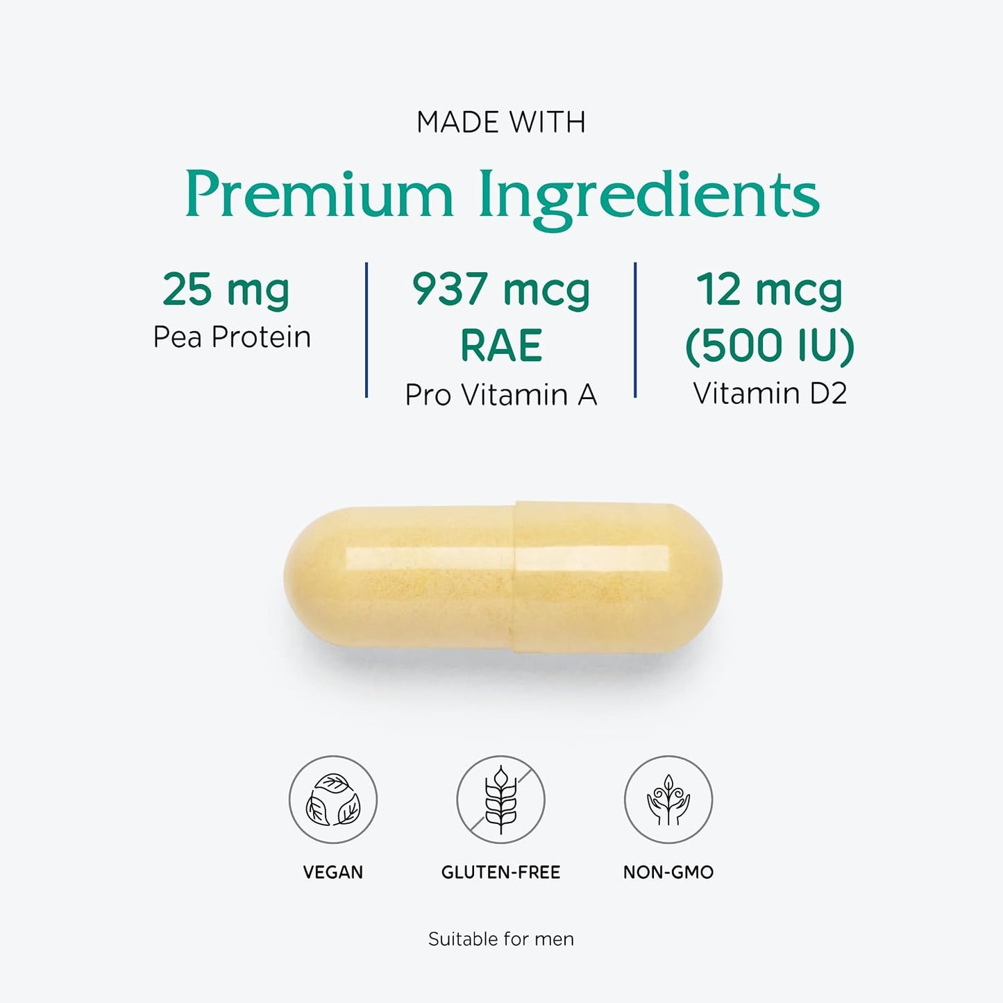 Vitanica Vegan Symmetry – Non-GM Vegan Multivitamin for Women, Iron Free, 120 Capsules - görsel 4