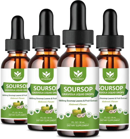 Soursop Graviola Bitters Liquid Drops - – Vitamin C: Supports immune health and collagen production. – Image 1