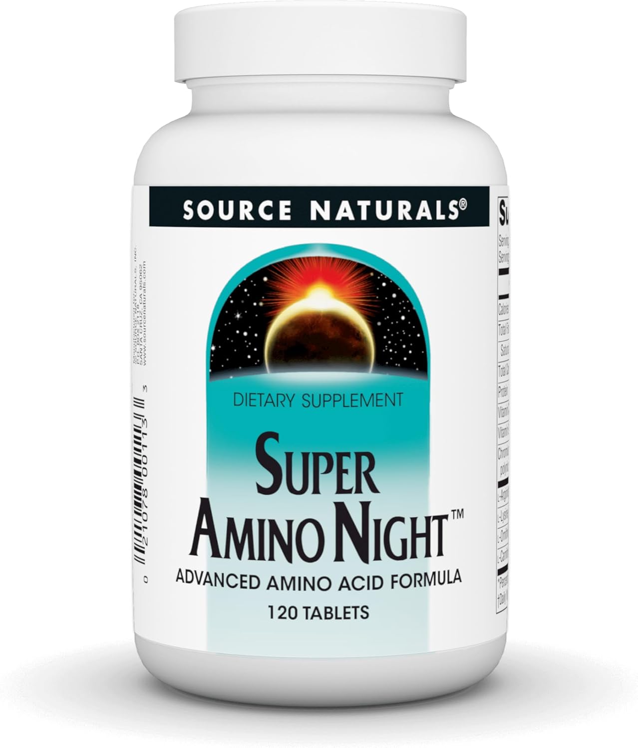 Source Naturals Super Amino Night – Advanced Amino Acid Formula – 120 Tablets - görsel 1