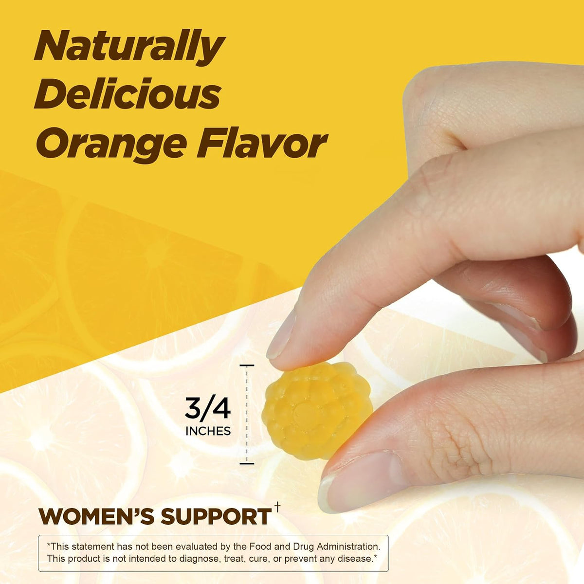 Aromlife Fibro Inositol Gummies - Natural Folate & Vitamins B6 & B12 - 60 Count Orange Flavour Women's Gummy for Daily – Image 6
