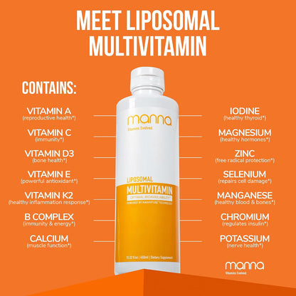 Manna Vitamins Evolved Liposomal – Vitamin E: Helps protect cells from oxidative stress. – Image 4