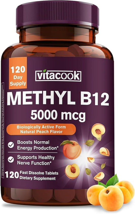 Vitacook Vitamin B12 Sublingual - – Methylcobalamin 5000 mcg per serving – Image 1