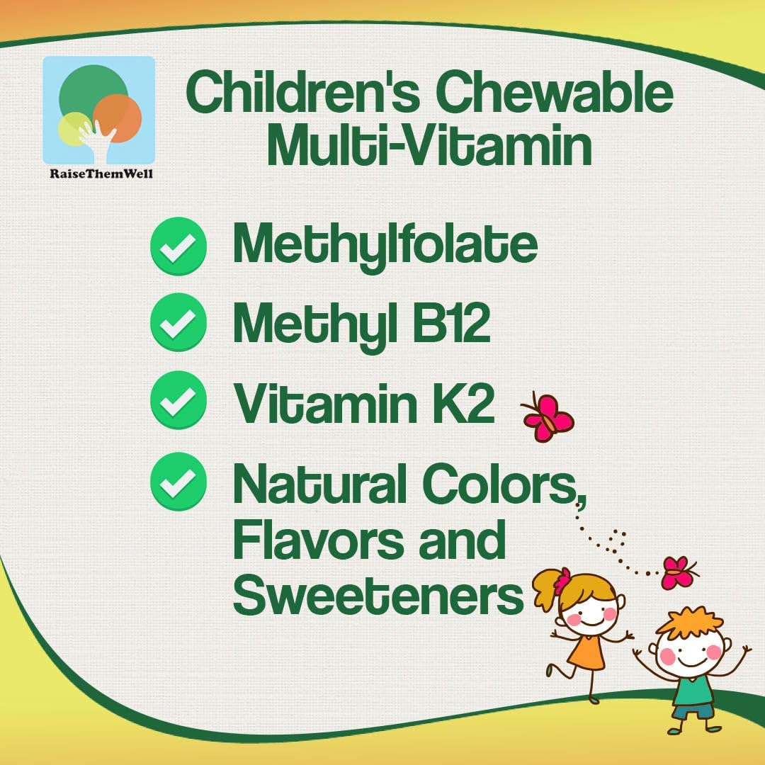 Raise Them Well Kids Vitamin C & Immune Support – Citrus Chewables with Zinc & Elderberry, Doctor Formulated, 60 Tablets - görsel 4