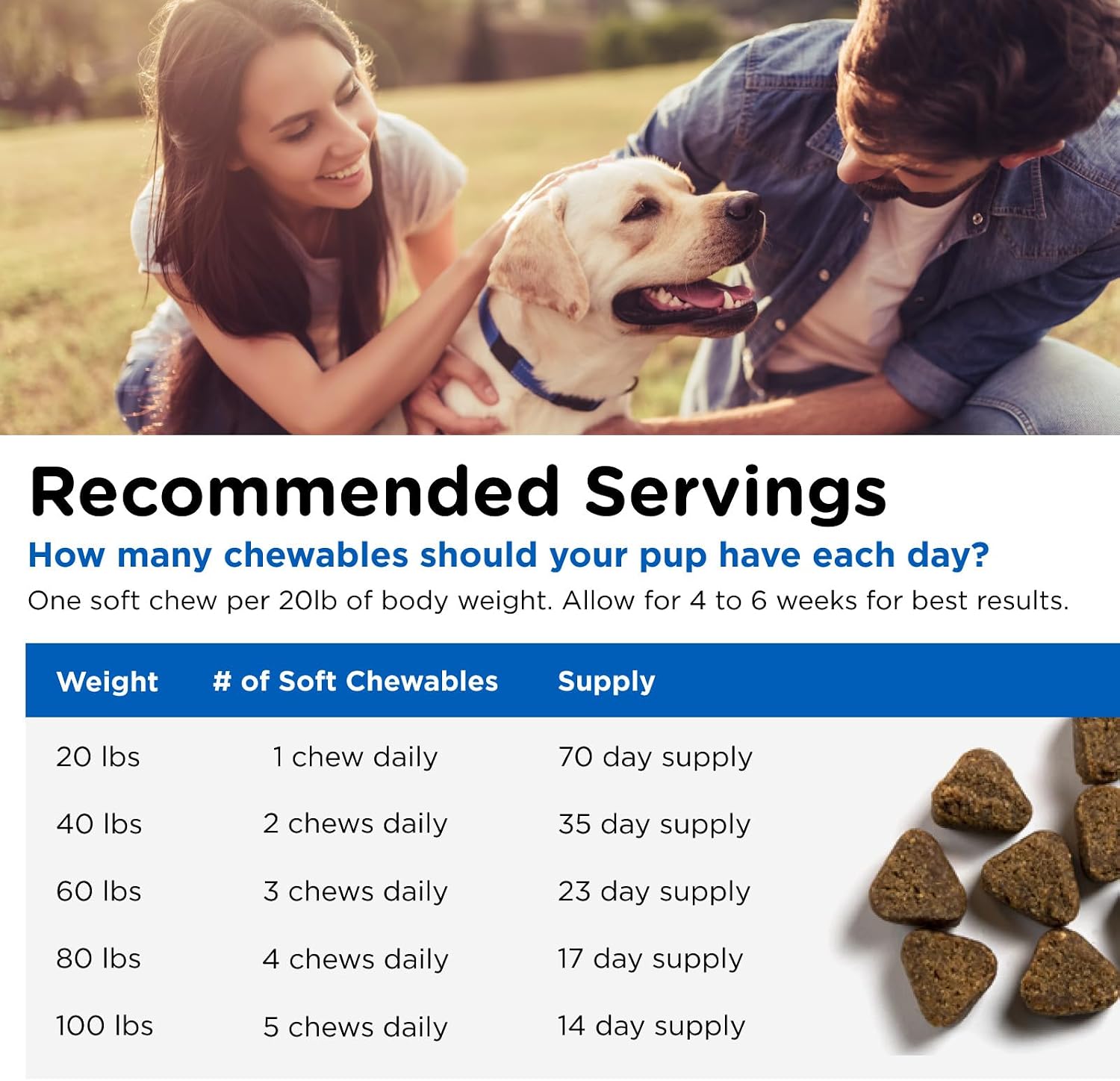 Nutri-Vet Adult-Vite Plus Dog Multivitamin Soft Chews, Daily Dog Supplement with Vitamins Minerals and Antioxidants, Supports Skin, Immune, Joint, and Gut Health, Tasty Chicken Flavour, 70 Count - görsel 5
