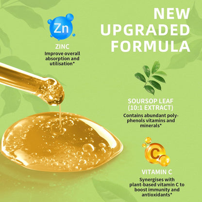 Lukaree Pure Soursop Graviola Leaf Extract for Immunity, Gut Health & Natural Energy Support – Soursop Bitters Liquid with – Image 2