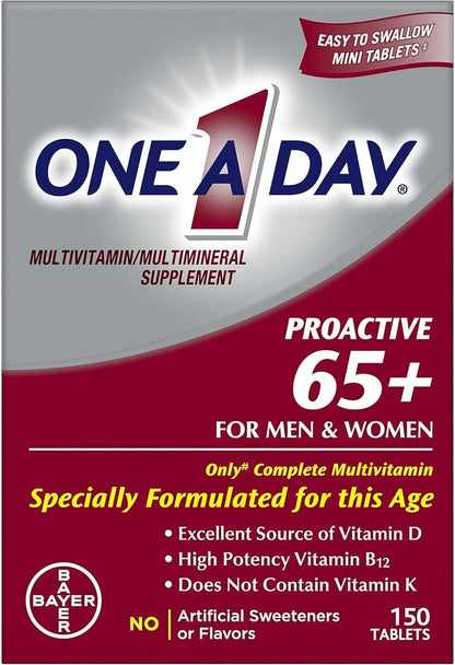 One A Day Proactive 65 Plus Multivitamin, 150 Tablets