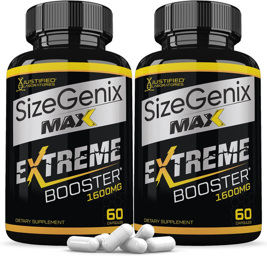 (2 Pack) Sizegenix Max 1600MG Advanced Men's Health Formula 120 Capsules